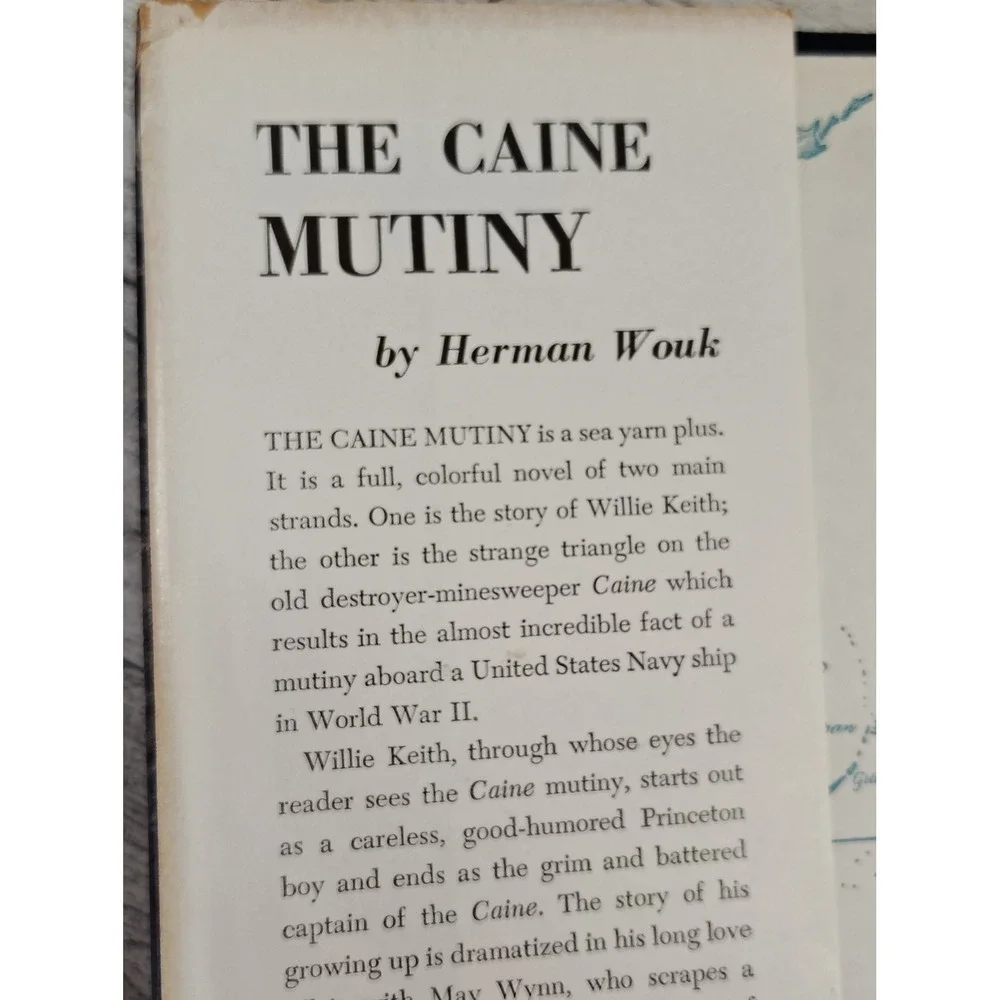 The Caine Mutiny 1951‎ Herman Wouk HCDJ Sears BCE Vtg WWII Naval Courtroom Drama